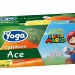 Yoga Optimum e Super Mario insieme in una promozione di frutta e divertimento